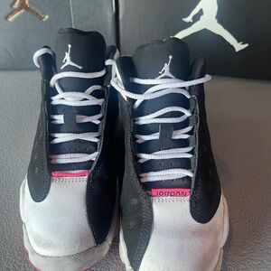 Size 12c Jordan 13s Black/Hyper Pink
